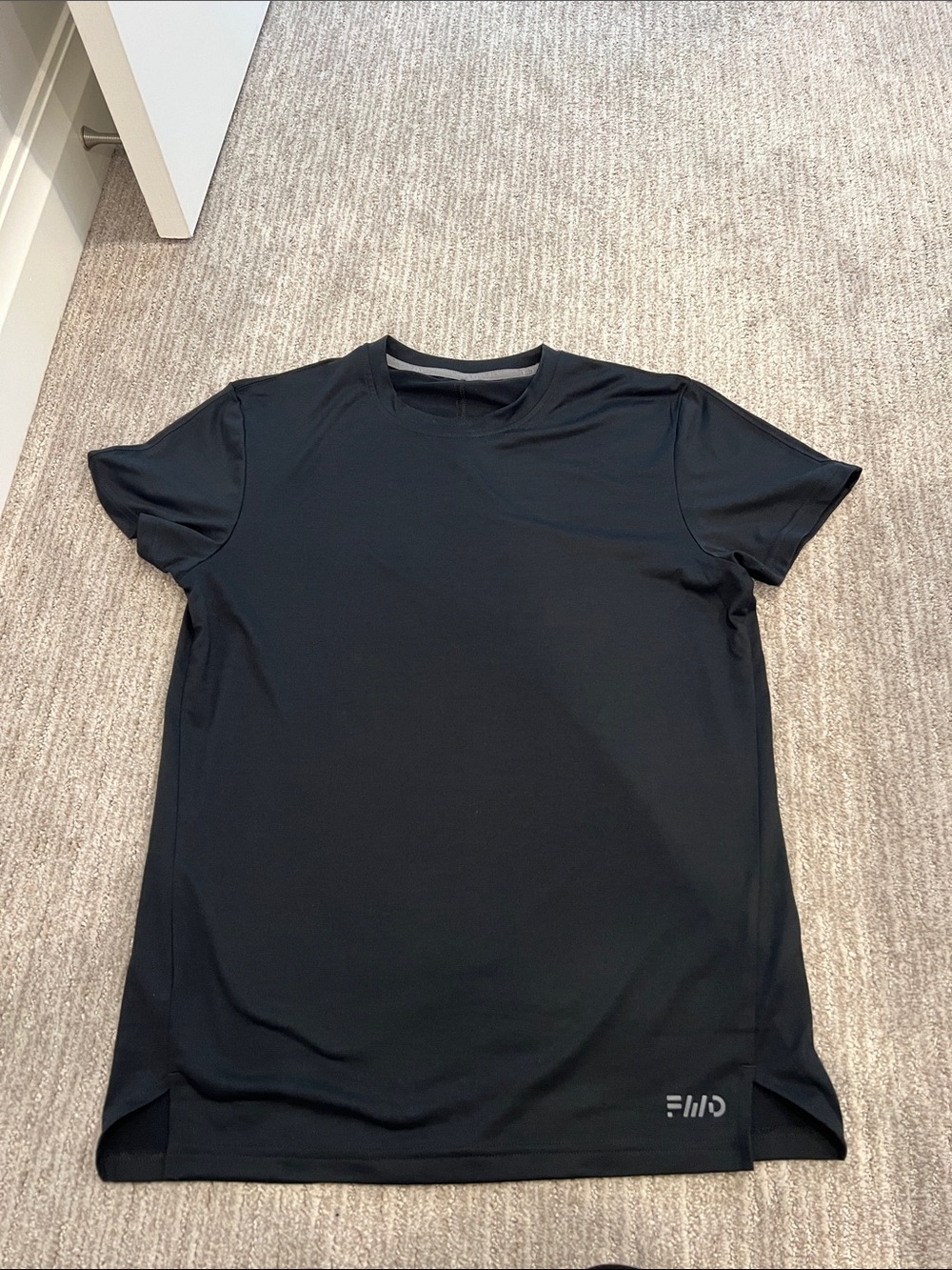 Men's Black Performance Crewneck T-Shirt